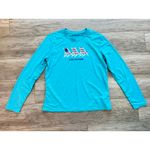 Life is Good  Long Sleeve Performance Shirt Beach Chair Americana Flag Small Photo 1