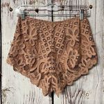 Free People One Adella Lace Crochet Pull On Shorts - Ballet Pink - Size XS/S Photo 4