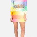 CASABLANCA Waist Cut Bodycon Dress in Rainbow 36 New Mini Cocktail Womens Pink Size undefined Photo 11