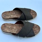 Adrienne Vittadini  Women's Cork Cross Double  Strap  Pommery Sandals Sz 8.5 Photo 0