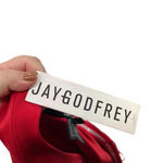 Jay Godfrey Halter‎ Neck Jersey Red Maxi Dress Gown Racerback Size 8 Photo 11