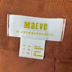 Anthropologie  Maeve Faux Leather Notch Tank Cognac Brown‎ Cropped Size 10 Photo 5