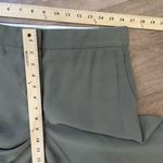 Ann Taylor Wide Leg Trousers Dress Pants Olive Green Flat Front Pockets Size 8 Photo 13