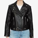 ANINE BING Cassidy black leather jacket Photo 9