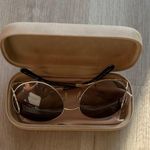 Chloé Chloe Gold Oval Sunglasses Photo 2