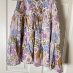 American Eagle  Smocked Floral Spaghetti Strap Tiered Babydoll Top size xsmall Photo 4