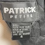 Patrick Petite‎ Vintage 100% Silk Black Sleeveless Sheath Midi Dress Size 4P Photo 7