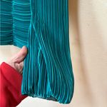 Vintage Teal Pleated Jacket – Size 14 Made in USA Blue Photo 4