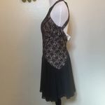 Nicole Miller NWT  Silk Blend Open Back Drop Waist Mini Dress Size 2 Photo 3