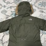 The North Face SP  Women's New Taupe Green Faux Fur Long Parka Winter Ski Jacket Coat Photo 10