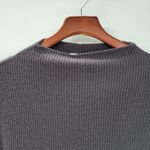 Anthropologie  Eri + Ali Womens Sweater XS Gray Ribbed Knit Mock Neck Pullover Photo 6