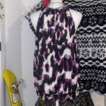 Rampage 2000s whimsy fairy gothic purple and black halter top m beaded lace neck Photo 2