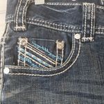 Rock & Roll Cowgirl Jeans Women 29 (Approx. 32x32) Bling Low Rise Bootcut Flare Blue Size undefined Photo 4