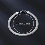 Silver stainless steel chain Punk bracelet Gothic Emo Photo 5