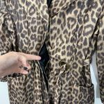 Preston & York  Animal Print‎ Belted Trench Coat Women's Size 8 Photo 7