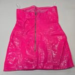 Retrofête Retrofete Kimora Leather Dress in Paradise Pink Photo 8