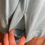 PINK - Victoria's Secret  light blue pullover hoodie sweater, white logo, XS Photo 2