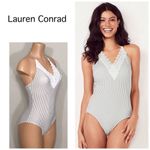 LC Lauren Conrad Lauren Conrad lace trim swimsuit. NWOT Photo 1