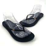 REEF  Black Cushion Bounce Slim Thong Flip Flops Sandal Photo 0