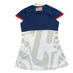 J Lindeberg Yvette Top Womens XS Golf Shirt USA‎ Olympics White Gray Blue New Photo 2