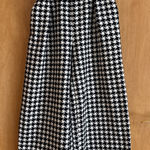 LILI SIDONIO Molly Bracken Houndstooth Plaid WIDE LEG Trouser Pant Pleated M Black Size M Photo 0