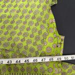 Vtg 60 Style Sz 16 Silk Maxi Halter Dress Babydoll Retro Academia Nature Artsy Green Photo 15