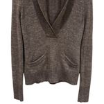 J.Crew  Alpaca Blend Plunge V-Neck Long Sleeve Sweater Capsule Cozy Cabincore S Photo 3