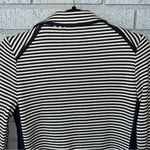 Veronica Beard Blazer Striped Zip-Up Jacket Size 0 Cotton Knit Navy Photo 6