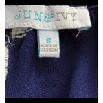 Jun & Ivy White Embroidered Floral Blouse Size S 3/4 Sleeve Boho Top Photo 4