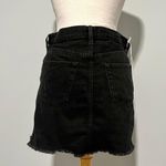 frame denim NWT Black Mini Jean Skirt Photo 4