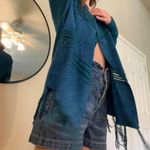 Free People Blue suede western cardigan Photo 4