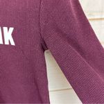 PINK - Victoria's Secret NWOT PINK Purple/Plum Waffle Long Sleeve T-shirt Warm Shirt Size Extra S… Photo 3