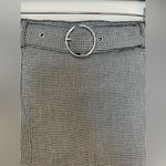 H&M Divided A- Line Mini Skirt Black White Checkered Used Size 4 Photo 1