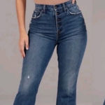 Abercrombie & Fitch The Kick Flare Ultra High Rise Curve Love Size 28/6 Short Photo 0