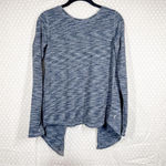 Zyia Blue Space Dye Open Twist Back Top Blue Photo 2