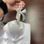 Hot Topic NWT  Morbid Threads White Corset Size Medium Photo 1