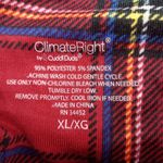 Cuddl Duds Climate Rite  XL Red Stewart Plaid Pajamas Set Photo 4