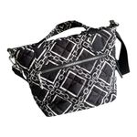 INC International Concepts Black and White Geometric Crossbody Bag Photo 1