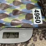 Herion Women’s Size 42 M Brown Blue Green Tear Drop Geo Print Silk Chiffon Dress Size M Photo 9