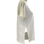 Athleta wanderlust mesh shoulder tee shirt white casual short sleeve t-shirt XS Photo 7