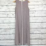 Talbots  Petites Red Houndstooth Sleeveless Maxi‎ Dress [Size 14] Made in USA Photo 4