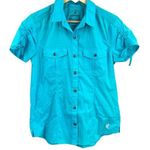 Gramicci Women's Small Turquoise Button Photo 0