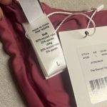 ANDIE  The Elwood Bikini Top Mulberry Pink Swimwear Tie Neck Adjustable Large NWT Photo 6