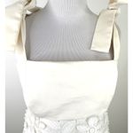 Alexis  Elaina Revolve Floral 3D Applique Tie Bow Mini Dress Size Small Photo 2