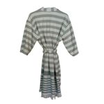 Hearth & Hand Magnolia Striped Cotton Robe Fringe Hem Belted Bath Spa Kimono Size undefined Photo 2