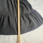 SheIn  Women Petite XS Black Flutter Sleeve Tiered Ruffle Mini Dress with Zipper Photo 2