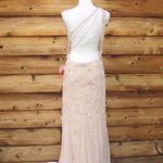 Mac Duggal 9168 Womens Blush Embellished One Shoulder Strappy Trumpet Gown Photo 9