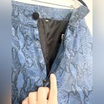 wilson's leather Wilson’s leather pelle studio leather blue snake embossed pants size 4 Photo 1
