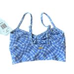 l*space Revolve L* Women’s XS Soren Crop‎ Top Purple Blue Pastel Checkered Sporty Photo 3