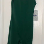 ASICS Womens Romper XS Green Solid Singlet Sleeveless Stretch Activewear NWT Photo 0